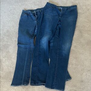 Old Navy Women's Boot Cut Jeans in Deep Blue